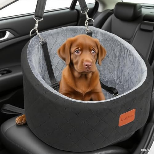 Hundekarzsitz für mittelgroße Hunde unter 13,6 kg, bequemer Welpenkarzsitz mit 2 klipsbaren Sicherheitsleinen, Rutschfester Pet-Reise-Karzsitzunterseite, vollständig Hundekarzsitz für mittelgroße Hunde unter 13,6 kg, bequemer Welpenkarzsitz mit 2 klipsbaren Sicherheitsleinen, Rutschfester Pet-Reise-Karzsitzunterseite, vollständig von Trhillsbrad