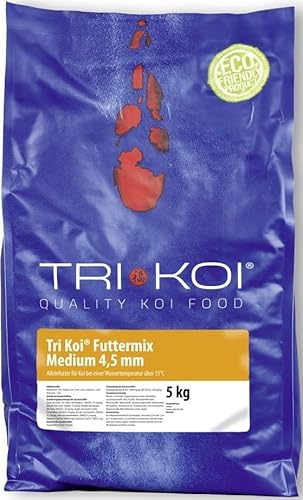 Tri Koi® Futter Mix Medium (4,5mm) über 15°C, 25 kg von Tri Koi