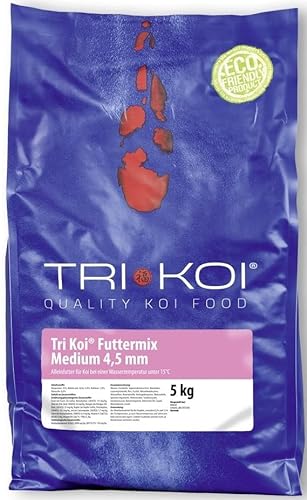Tri Koi® Futter Mix Medium (4,5mm) unter 15°C, 10 kg von Tri Koi