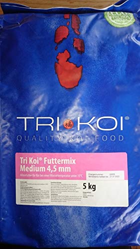 Tri Koi Futtermix kalt - Koifutter für die kalte Jahreszeit - 4,5 mm - 5 kg von qdwq-US