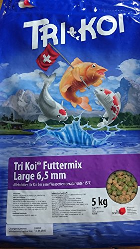 Tri Koi Futtermix kalt - Koifutter für die kalte Jahreszeit - 6,5 mm - 5 kg Tri Koi Futtermix kalt - Koifutter für die kalte Jahreszeit - 6,5 mm - 5 kg von qdwq-US
