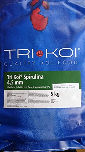 qdwq-US Tri Koi Spirulina - farbförderndes Qualitäts-Koifutter - 4,5 mm (10 kg) von qdwq-US