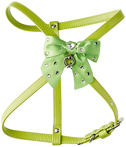 Trilly tutti Brilli Geschirr mit Schleife, Herz und Swarovski-Steinen, Apfelgrün, L – 1 Produkt Trilly tutti Brilli Geschirr mit Schleife, Herz und Swarovski-Steinen, Apfelgrün, L – 1 Produkt von Trilly tutti Brilli
