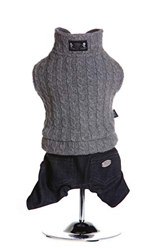 Trilly Tutti Brilli CamillogriXXS Camillo Abnehmbarer Overall aus Wolle und Jeans XXS, Grau von Trilly Tutti Brilli