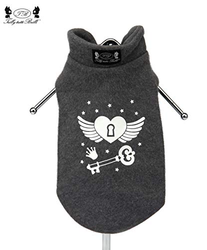 Trilly Tutti Brilli Ginny Sweatshirt Key Heart, Grau, XXS von Trilly Tutti Brilli