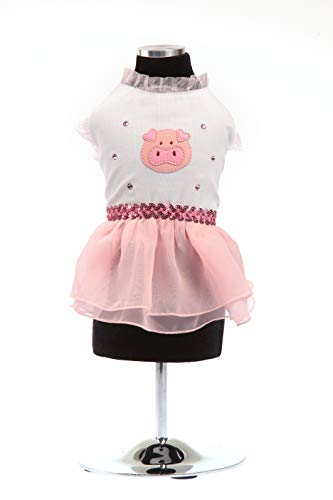 Trilly Tutti Brilli Kleid aus Piqué und Chiffon mit Swarovski-Steinen, Rosa – 1 Produkt Trilly Tutti Brilli Kleid aus Piqué und Chiffon mit Swarovski-Steinen, Rosa – 1 Produkt von Trilly Tutti Brilli