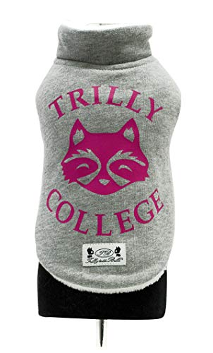 Trilly tutti Brilli Mauger Sweatshirt mit Plüschfutter und Thermo-Applikation aus Vinyl, Pink, Größe L – 1 Produkt von Trilly tutti Brilli