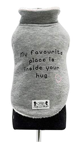 Trilly Tutti Brilli Oriane Sweatshirt mit Plüschfutter und Thermo-Applikation aus Vinyl, Rosa – 1 Produkt von Trilly Tutti Brilli
