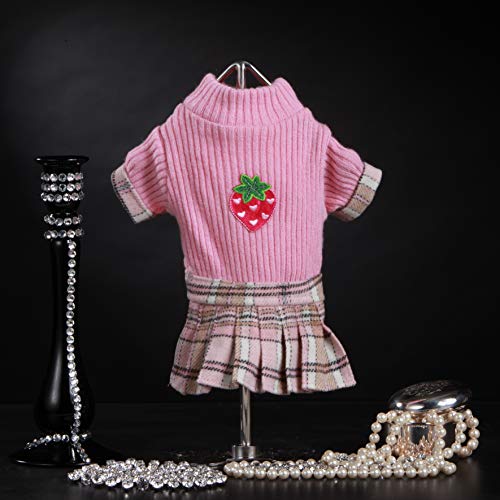 Trilly Tutti Brilli Oxford-Kleid aus Wolle mit schottischem Rock und Thermoapplikation, Rosa, S/M, 1 Produkt Trilly Tutti Brilli Oxford-Kleid aus Wolle mit schottischem Rock und Thermoapplikation, Rosa, S/M, 1 Produkt von Trilly Tutti Brilli