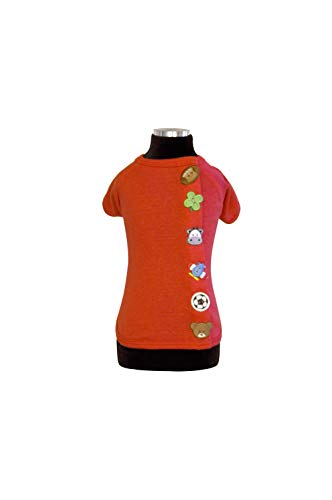 Trilly Tutti Brilli Riccardo T-Shirt Applikationen Knopf, rot, L von Trilly Tutti Brilli