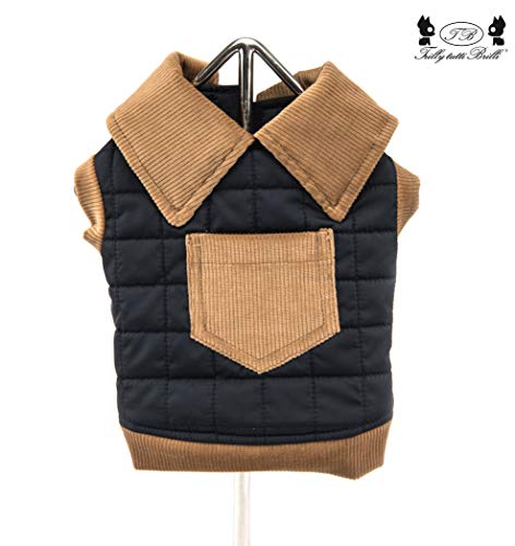 Trilly Tutti Brilli Scott Gesteppte Jacke Nylon/Samt, Blau, XS von Trilly Tutti Brilli