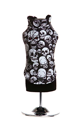 Trilly Tutti Brilli SillanerXXS Silla Sweatshirt aus Baumwolle, Motiv: Totenköpfe, XXS, Schwarz Trilly Tutti Brilli SillanerXXS Silla Sweatshirt aus Baumwolle, Motiv: Totenköpfe, XXS, Schwarz von Trilly Tutti Brilli
