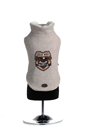 Trilly tutti Brilli TiberiobeiXS Tiberio Sweatshirt mit Thermoapplikation und Tasche, XS, Beige von Trilly tutti Brilli