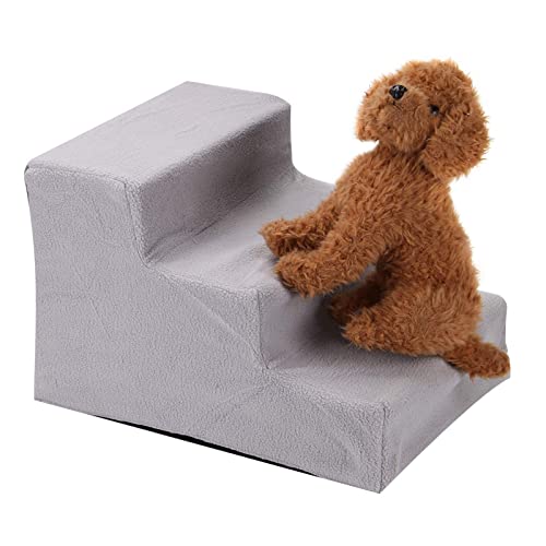 Trintion 3 Stufige Haustiertreppe Tragbar mit Weicher Gepolsterter Rutschfester Abdeckung für Große und Mittelgroße Hunde Katzen und ältere Haustiere Einfache Aufstiegshilfe (Grau, 45x35x30 cm, 3) Trintion 3 Stufige Haustiertreppe Tragbar mit Weicher Gepolsterter Rutschfester Abdeckung für Große und Mittelgroße Hunde Katzen und ältere Haustiere Einfache Aufstiegshilfe (Grau, 45x35x30 cm, 3) von Trintion