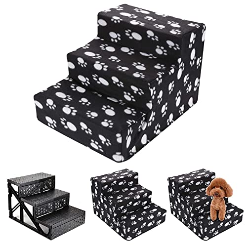 Trintion 3 Stufige Haustiertreppe Tragbar mit Weicher Gepolsterter Rutschfester Abdeckung für Große und Mittelgroße Hunde Katzen und ältere Haustiere Einfache Aufstiegshilfe (Schwarz, 45x35x30 cm, 3) Trintion 3 Stufige Haustiertreppe Tragbar mit Weicher Gepolsterter Rutschfester Abdeckung für Große und Mittelgroße Hunde Katzen und ältere Haustiere Einfache Aufstiegshilfe (Schwarz, 45x35x30 cm, 3) von Trintion