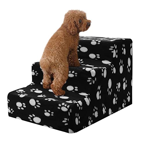 Trintion Hundetreppe Haustiertreppe 3 Stufen Plüschbezug Katzentreppe Hunde Katzen Haustier rutschfeste Bettleiter Treppensteigerassistent Einstiegshilfe Kletterhilfe Hundeleiter Hundestiege Trintion Hundetreppe Haustiertreppe 3 Stufen Plüschbezug Katzentreppe Hunde Katzen Haustier rutschfeste Bettleiter Treppensteigerassistent Einstiegshilfe Kletterhilfe Hundeleiter Hundestiege von Trintion