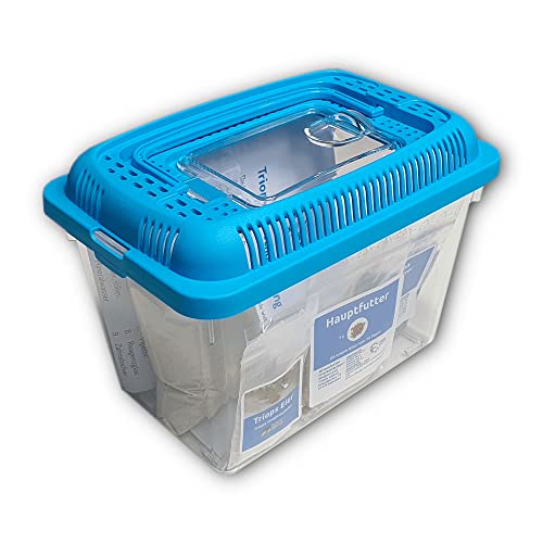 Triops Galaxy – Triops longicaudatus – Urzeitkrebse-Set Mini - Triops züchten - Triops-Eier mit Sand, Futter und Anleitung (50 Eier) (50 Eier) von Triops Galaxy