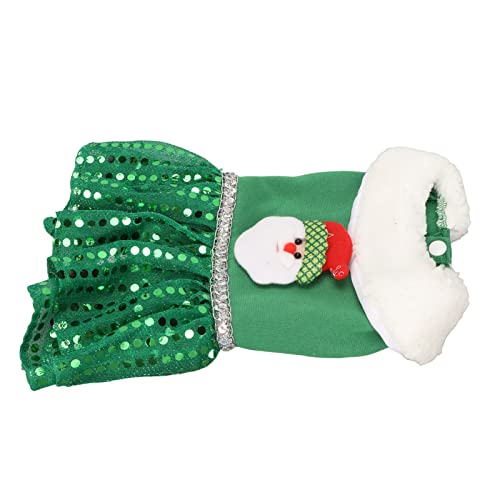 Trisar Hunde-Partykleidung, Atmungsaktives Haustier-Weihnachtskleid, Lässig, Weiches Grün, für Kleine Hunde (S) von Trisar