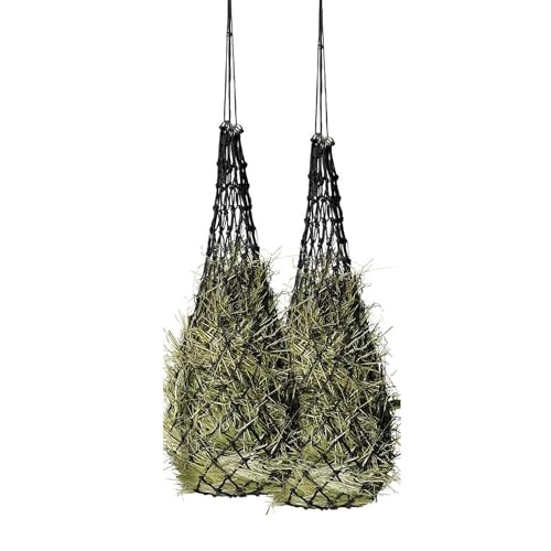Trisoye 2 StüCk Slow Feed Heunetz Heufutterspender Heusack Heunetz für Pferde Slow Feeder Heunetz 40 LäNge mit 2 LöChern Trisoye 2 StüCk Slow Feed Heunetz Heufutterspender Heusack Heunetz für Pferde Slow Feeder Heunetz 40 LäNge mit 2 LöChern von Trisoye