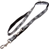 Sparset Trixie Hundeleine + Halsband Pfoten Silver Reflect - Halsband Größe S-M, Leine 200 cm/20 mm von TRIXIE