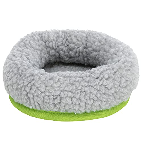 Trixie 62702 Kleintierkuschelbett, 16 × 15cm (S), Sortiert colors (Blau/grau), (Rot/grau), (Grun/grau) von Trixie