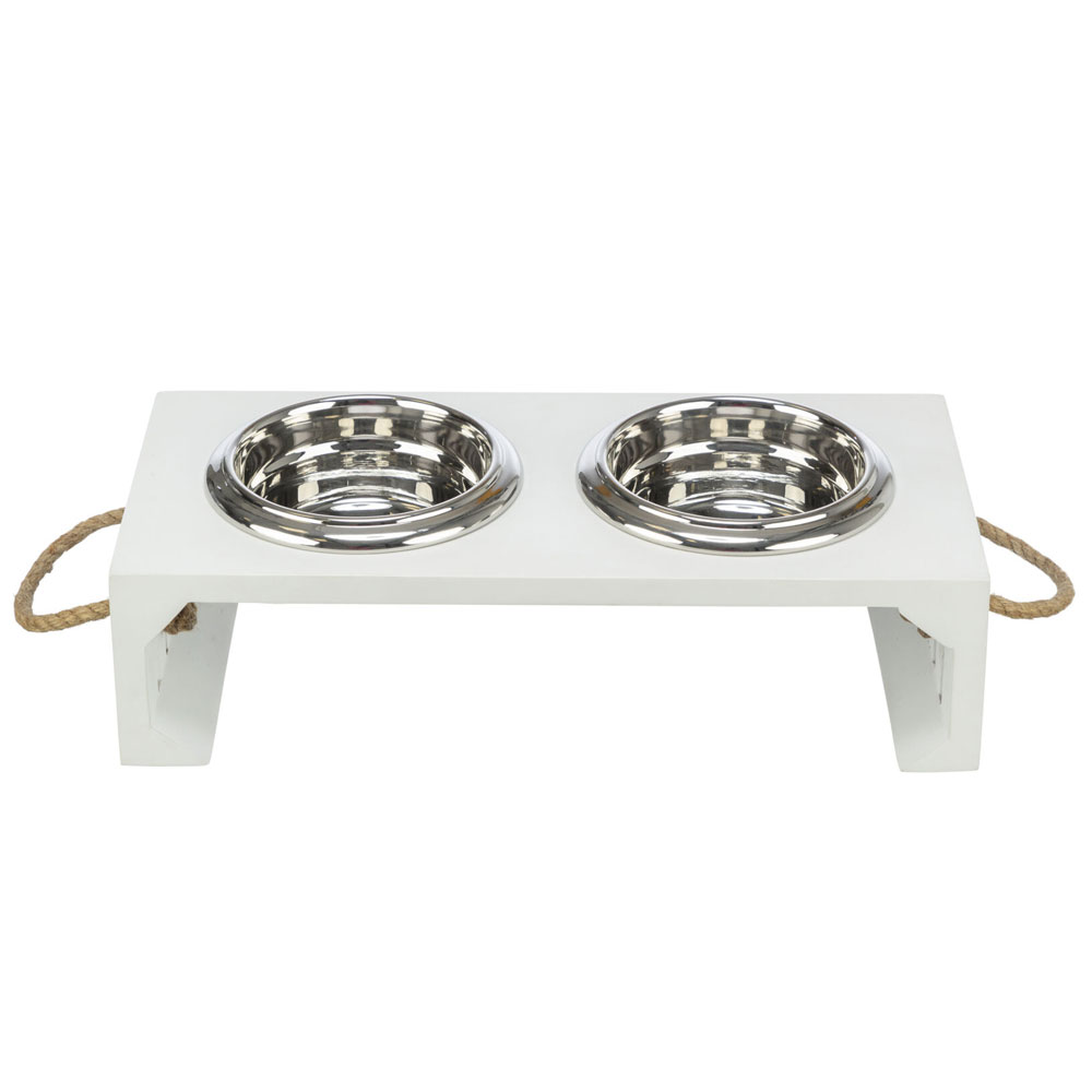 Trixie BE NORDIC Napf-Set, MDF/Edelstahl - 2 × 0,9 l von Trixie