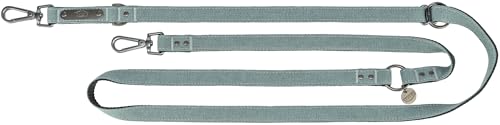 TRIXIE V-Leine CityStyle, L-XL, 2 m/20 mm, Salbei - verstellbare Hundeleine für große Hunde aus Canvas & Gurtband, 3-Fach anpassbar - 1970316 von TRIXIE
