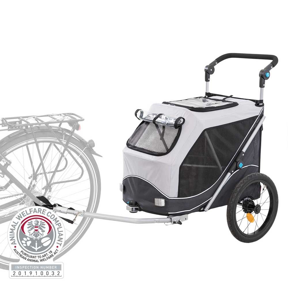 Trixie Fahrrad-Anhänger für Hunde - grau/schwarz - M Trixie Fahrrad-Anhänger für Hunde - grau/schwarz - M von Trixie