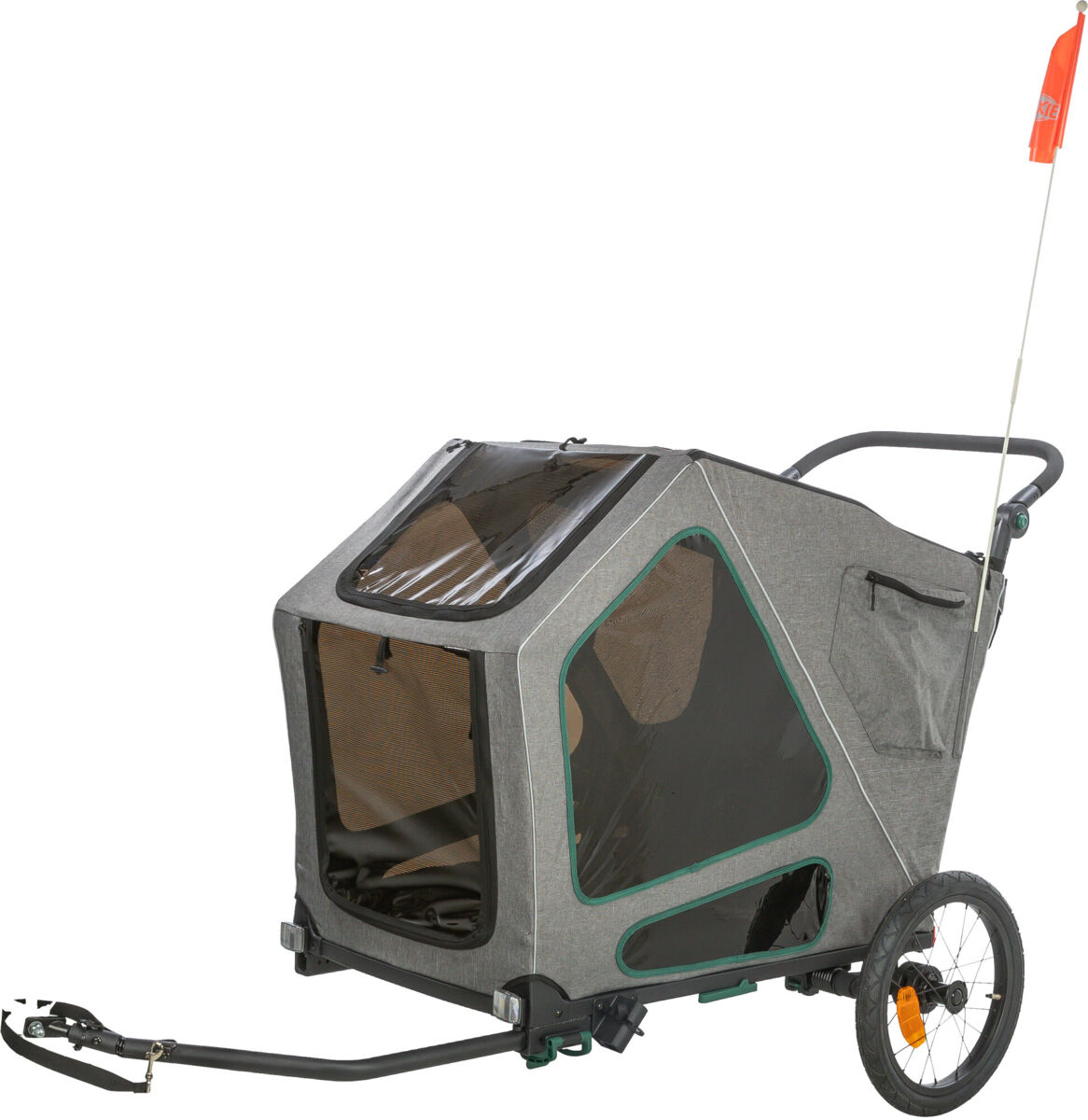 Trixie Fahrrad-Anhänger für große Hunde mit Federung - L / bis zu 45kg Trixie Fahrrad-Anhänger für große Hunde mit Federung - L / bis zu 45kg von Trixie