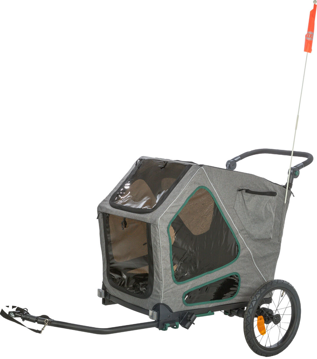 Trixie Fahrrad-Anhänger für große Hunde mit Federung - M / bis zu 35kg Trixie Fahrrad-Anhänger für große Hunde mit Federung - M / bis zu 35kg von Trixie