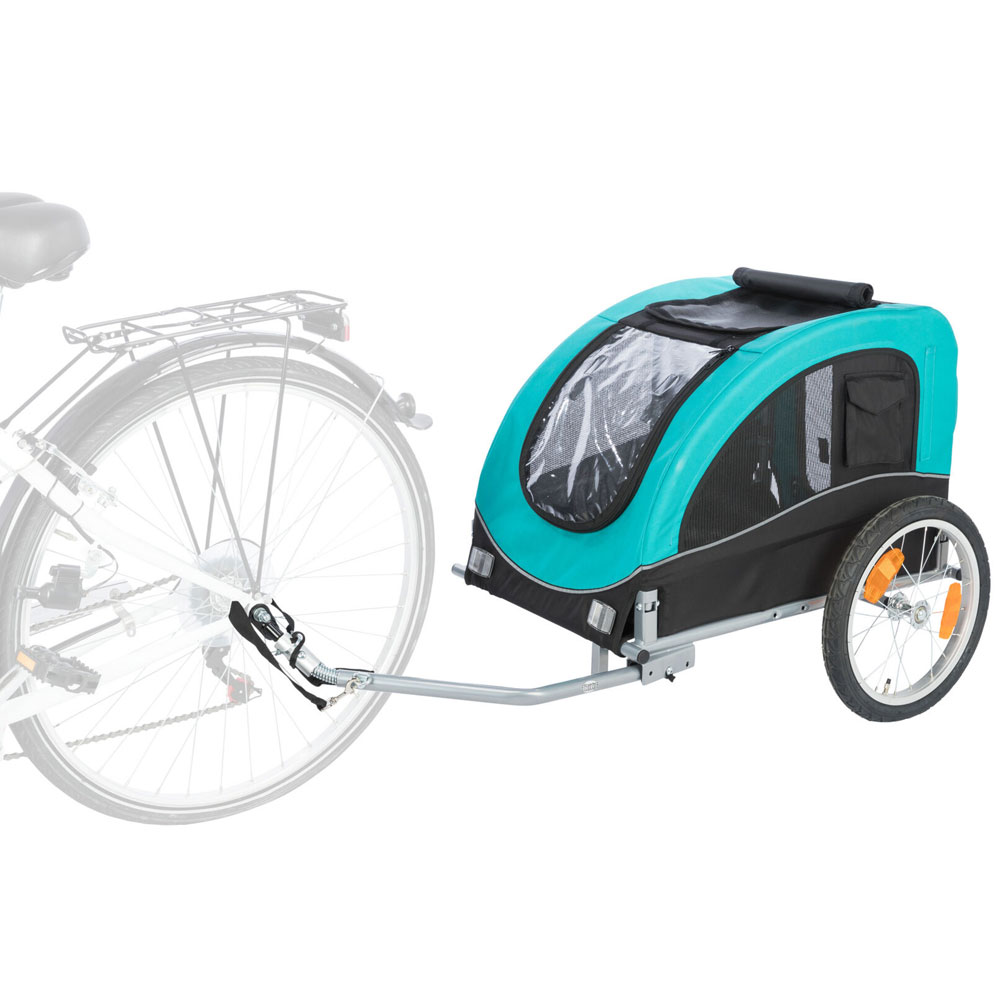 Trixie Fahrrad-Anhänger - schwarz/türkis - L Trixie Fahrrad-Anhänger - schwarz/türkis - L von Trixie