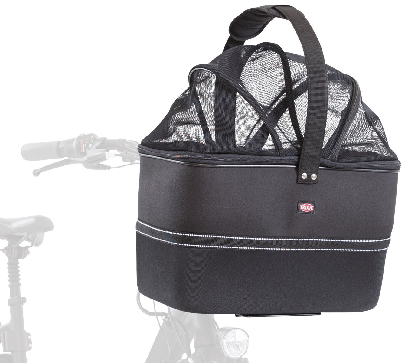 Trixie Front-Fahrradkorb mit Netzhaube von Trixie