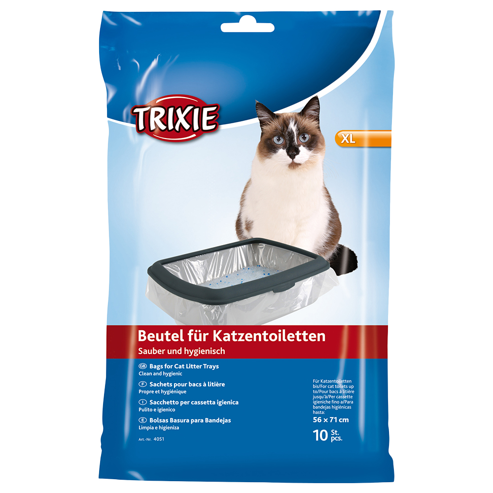 Trixie Katzentoilettenbeutel - XL: bis 56 x 71 cm, 10 Stück von TRIXIE