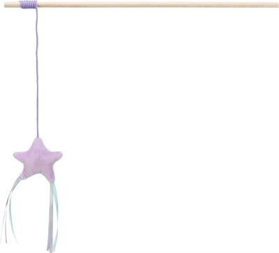 Trixie Junior Spielrute mit Plüschstern – Rosa/40 cm von TRIXIE