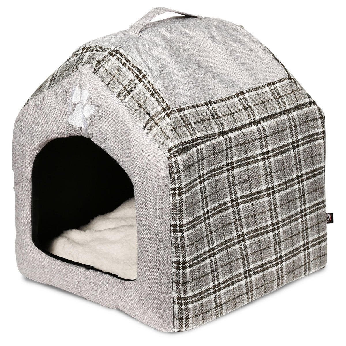 Trixie Kuschelhöhle Silas 40×45×40cm grau/creme Trixie Kuschelhöhle Silas 40×45×40cm grau/creme von TRIXIE