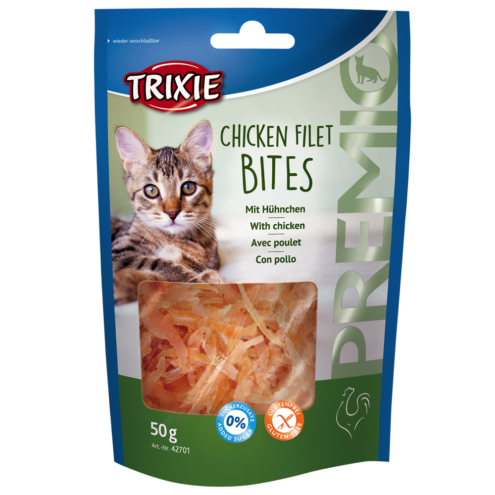 Trixie Premio Chicken Filet Bites - Sparpaket 3 x 50 g Trixie Premio Chicken Filet Bites - Sparpaket 3 x 50 g von TRIXIE