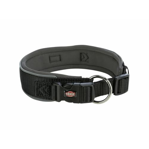 Trixie Premium-Hundehalsband, Schwarz Graphit M/L, 40-48 cm, Marke: Trixie - EAN: 4053032658585 von Trixie