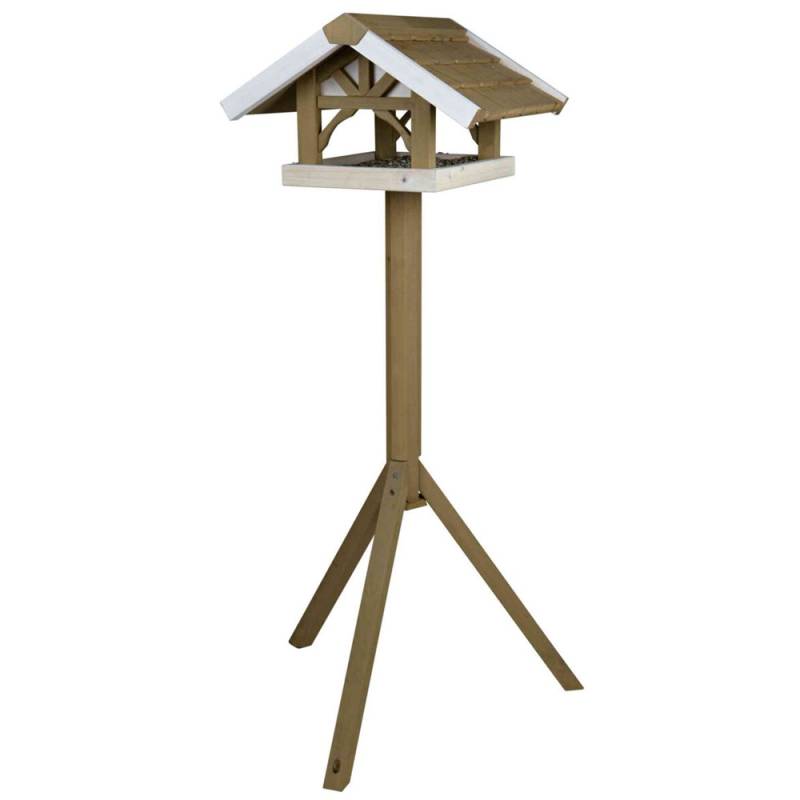 Trixie Stehendes Vogelfutterhaus - grau/weiß Trixie Stehendes Vogelfutterhaus - grau/weiß von Trixie