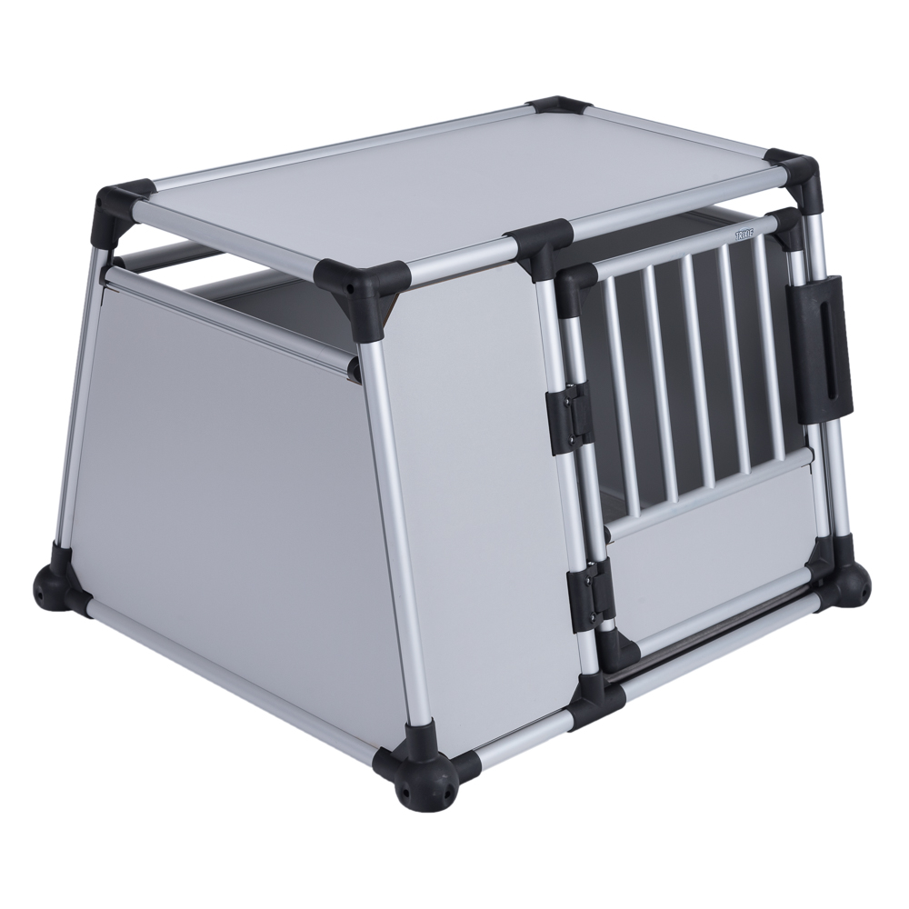 Trixie Transportbox Aluminium - Größe L: B 93 x T 81 x H 64 cm von TRIXIE