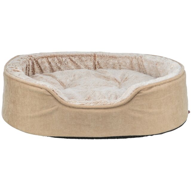 Trixie Vital Bett Lino Soft, oval - beige/creme - 110 × 92 cm Trixie Vital Bett Lino Soft, oval - beige/creme - 110 × 92 cm von Trixie