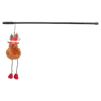 Trixie Xmas Spiel-Angelrute mit Rentier, 45 cm Trixie Xmas Spiel-Angelrute mit Rentier, 45 cm von TRIXIE