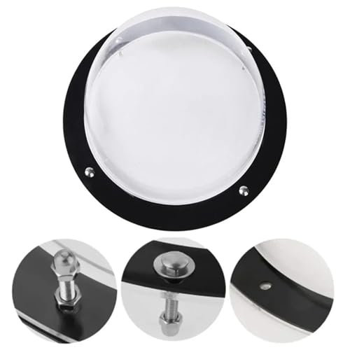 Acrylfenster des Hundes,Haustier Peek Fenster 2Ps Acryl Clear View Dome Bubble Window for Hunde Und Katzen Haustiersicheres Belüftungsfenster Mit Sicherer Montage Hundezaunzubehör(A) von TroHollis