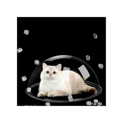 Acrylfenster des Hundes,Haustier Peek Fenster Raumkapsel Katzennest Klares DIY-Material Transparente Katzenkletter-Acrylkuppelabdeckung Staub Katzenhaus Heimtierbedarf Produkte(Diameter 30cm) von TroHollis