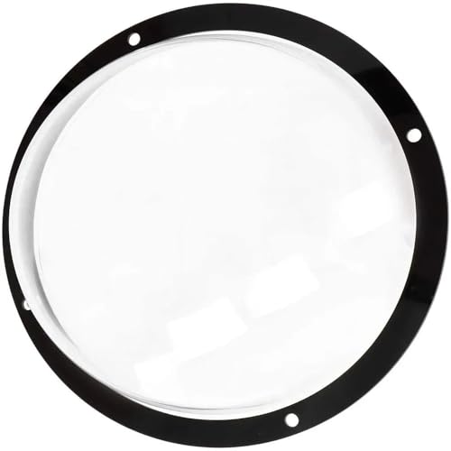 Acrylfenster des Hundes,Haustier Peek Fenster Transparentes Hundefenster aus Acryl, Halbrunder Haustierzaun, Katze und Hund, spezielle Sichttüren -Fenster(Black transparent) von TroHollis