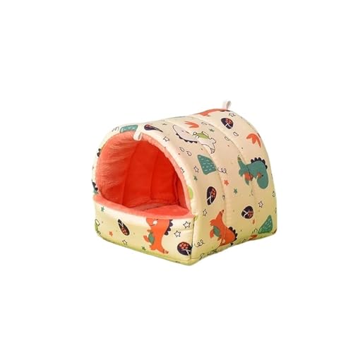 TroHollis Meerschweinchen Versteck,Meerschweinchen Bett Cute Cartoon Bird Parrot Mini Cage Guinea Pig Nest Small Animal Mice Rat Pet Sleeping Bed Hamster House Winter Warm Soft Mat(O,L 15x15cm) von TroHollis