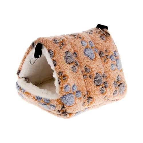 TroHollis Meerschweinchen Versteck,Meerschweinchen Bett Hamster Gold Bär Honig Tasche Segelflugzeug Schlafsack Baumwolle Nest Eichhörnchen Papagei Warme Winter Dicker(C,24x23x25) von TroHollis