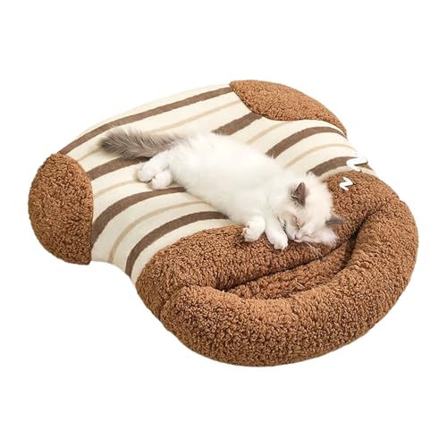 Trochate Katzen Schlafsack, Weich Warmer Überdachter Katzen Schlafplatz, Umhüllte Plüsch Haustier Kissenecke Für Boden Reise Wohnung Büro Schlafzimmer Balkon Außenbereich Trochate Katzen Schlafsack, Weich Warmer Überdachter Katzen Schlafplatz, Umhüllte Plüsch Haustier Kissenecke Für Boden Reise Wohnung Büro Schlafzimmer Balkon Außenbereich von Trochate