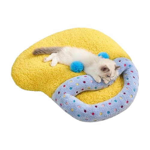 Trochate Katzen Schlafsack - Warmes Kuscheliges Katzenbett | Umhüllte Plüsch Haustier Kissenecke Für Boden Reise Wohnung Büro Schlafzimmer Balkon Außenbereich Trochate Katzen Schlafsack - Warmes Kuscheliges Katzenbett | Umhüllte Plüsch Haustier Kissenecke Für Boden Reise Wohnung Büro Schlafzimmer Balkon Außenbereich von Trochate