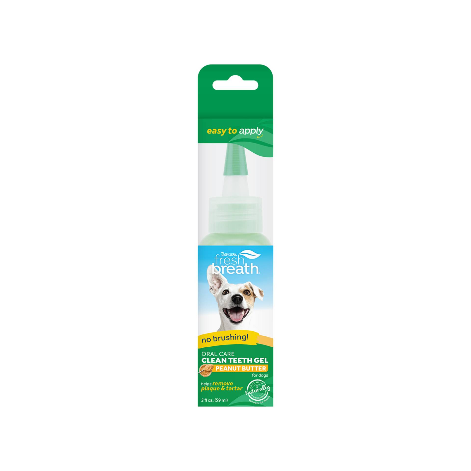 TropiClean Fresh Breath OralCareGel Kit Peanut Butter Hund von TropiClean