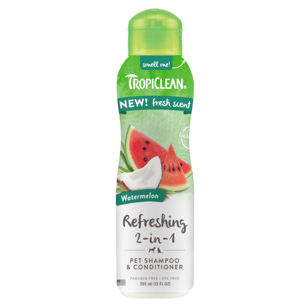 TropiClean Refreshing 2-in-1 Shampoo & Conditioner Wassermelone - 355 ml TropiClean Refreshing 2-in-1 Shampoo & Conditioner Wassermelone - 355 ml von TropiClean
